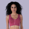 ComfortPlus Front Closure Full Coverage Non Padded Non Wired Bra for Posture Support