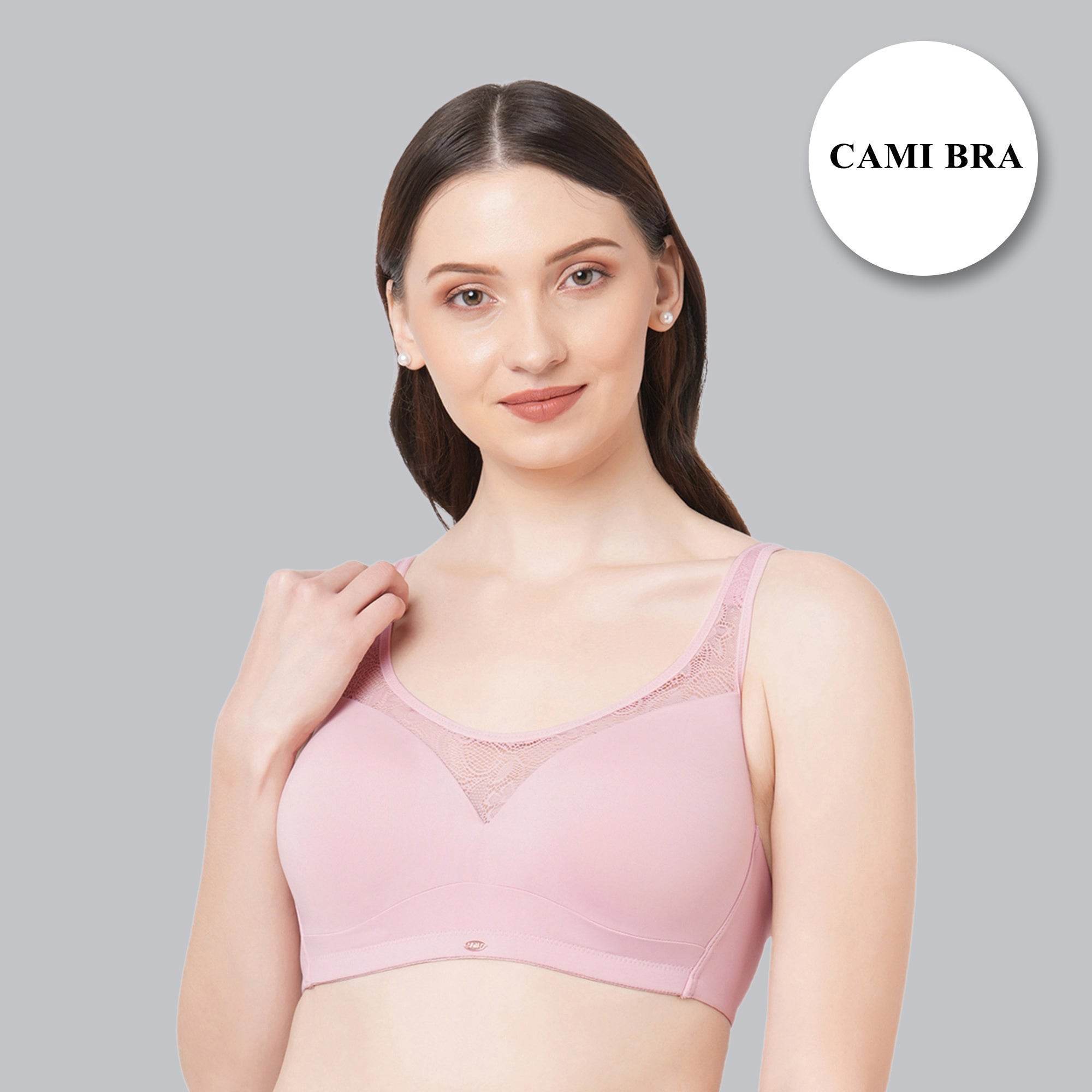 Luxurious Full Coverage Padded Non-Wired Bra with Elegant Lace Detailing - Ultimate Comfort & Support