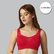 Luxurious Full Coverage Padded Non-Wired Bra with Elegant Lace Detailing - Ultimate Comfort & Support