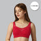 Luxurious Full Coverage Padded Non-Wired Bra with Elegant Lace Detailing - Ultimate Comfort & Support