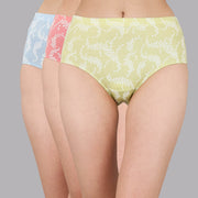Luxurious High Waist Full Coverage Cotton Briefs - Pack of 3 - Ultimate Comfort & Style