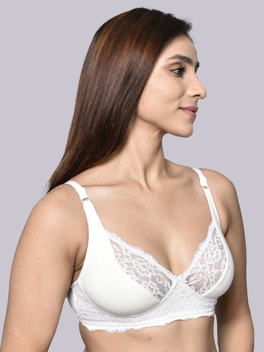 Inner Sense Full Coverage Antimicrobial Laced T-shirt Bra
