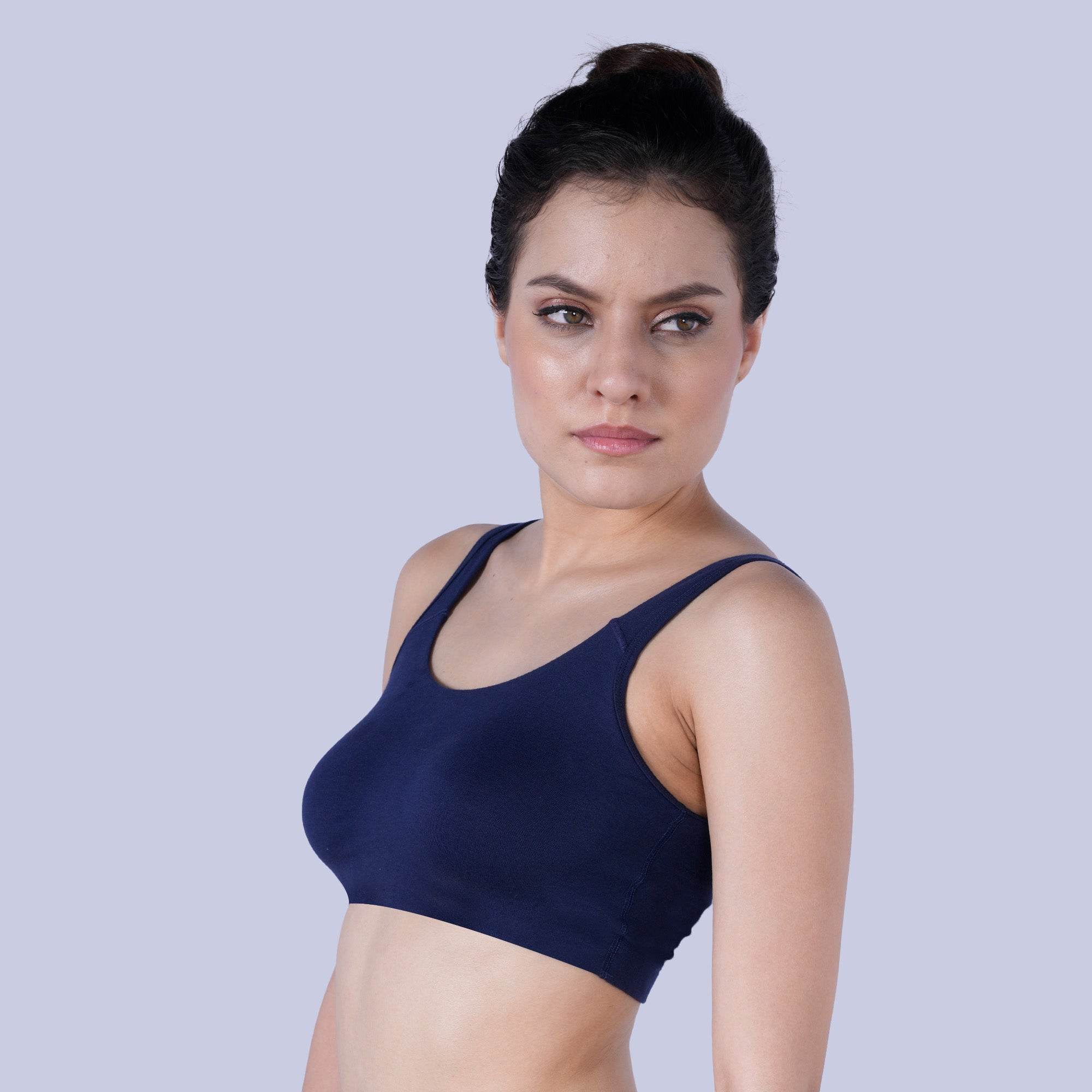 Ultimate Comfort Non-Wired, Non-Padded Full Coverage Sports Bra for Low Impact Activities