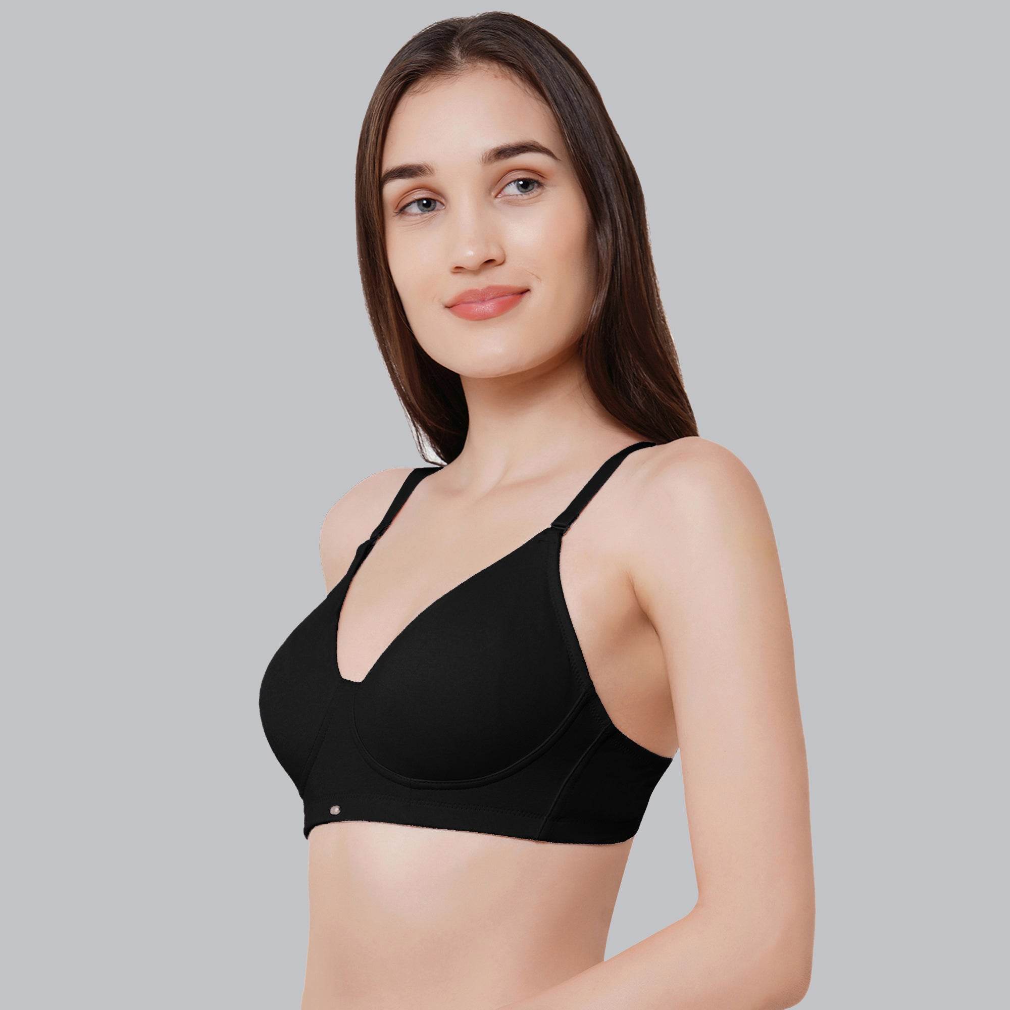 Experience Ultimate Comfort: Non-Padded, Non-Wired Full Coverage T-Shirt Bra for Everyday Wear