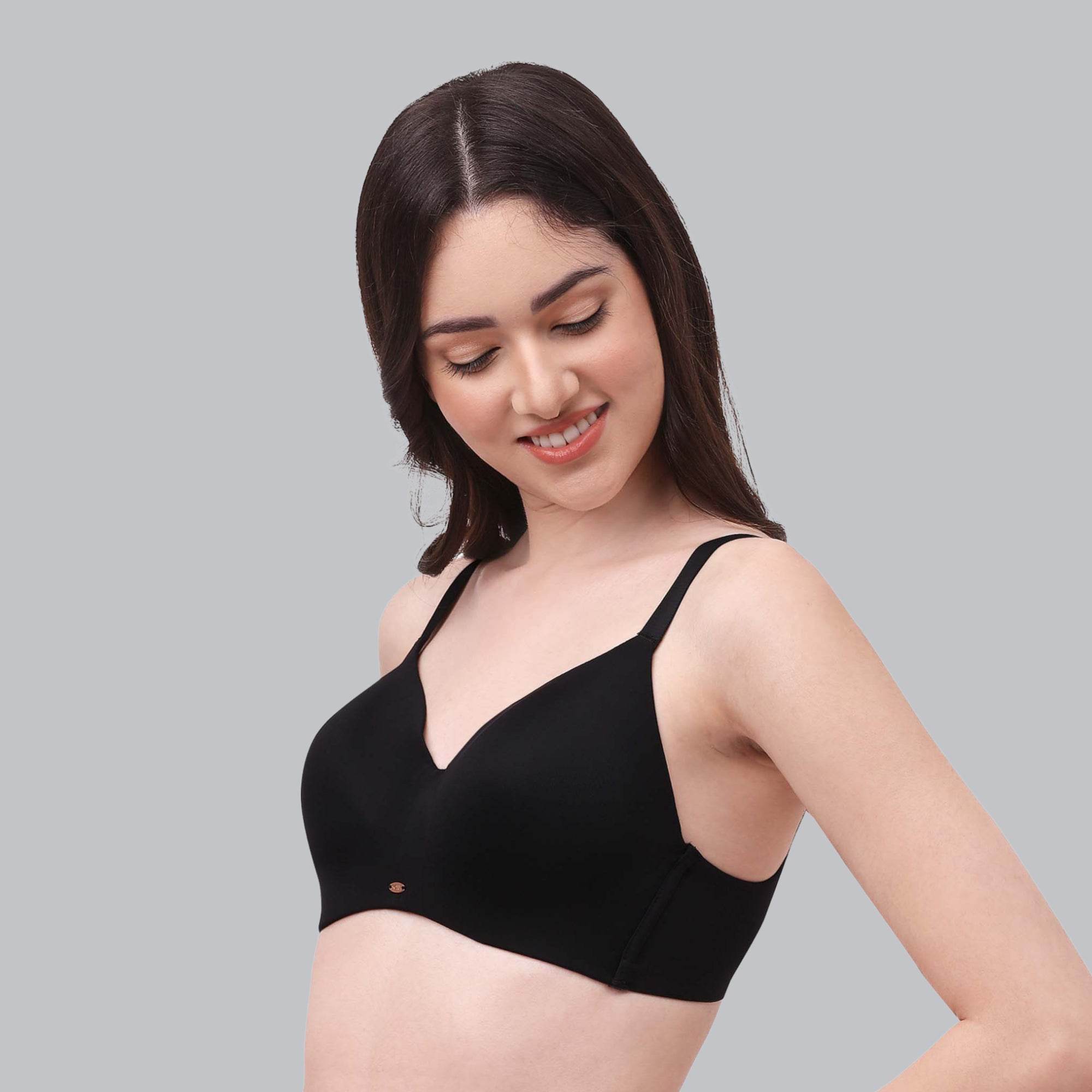 Experience Ultimate Comfort: Full Coverage, Padded, Non-Wired Ultrasoft Seamless Bra for All-Day Support