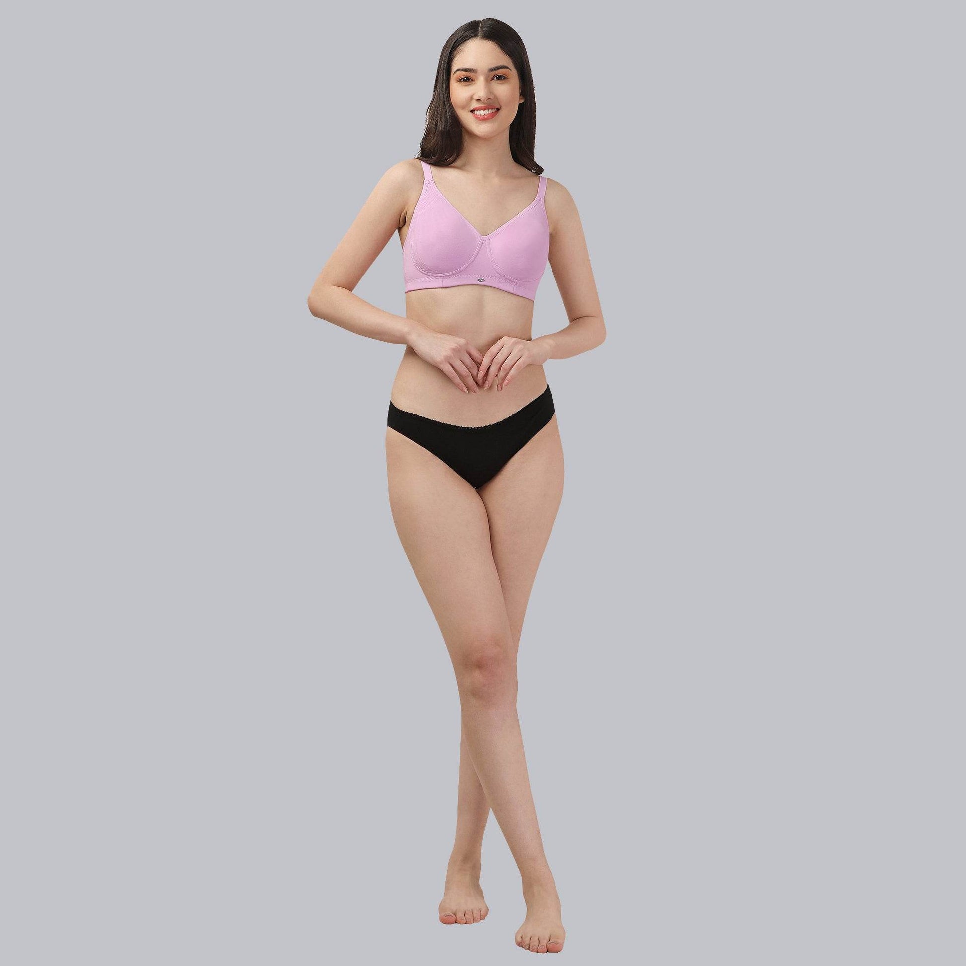 ComfortFit Cotton Spandex T-Shirt Bra - Non-Padded, Non-Wired Full Coverage