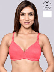 Pack of 2 Organic Cotton Antimicrobial Women Feeding Bra
