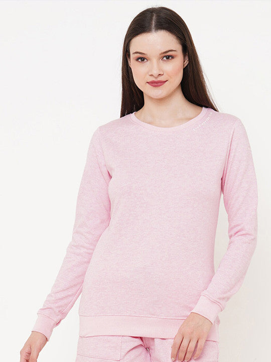 Inner Sense Women Pink Sweatshirt