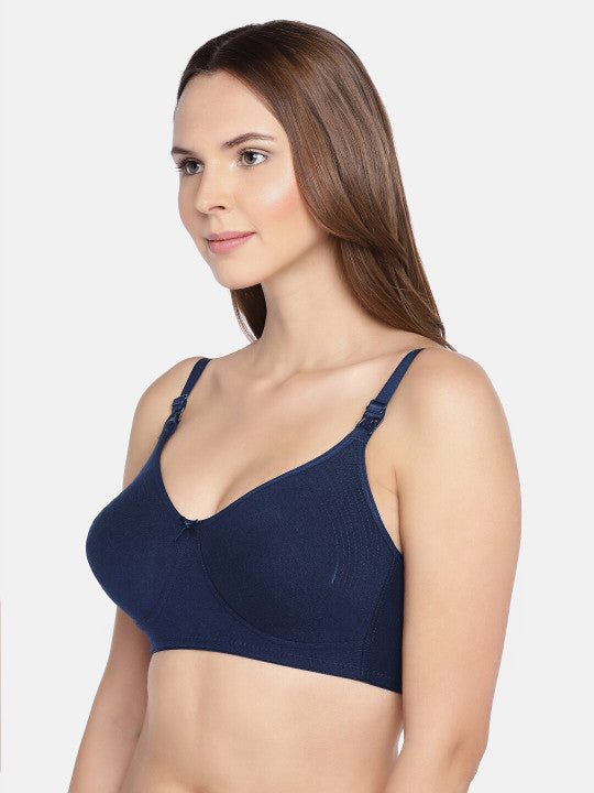 Inner Sense Pack Of 3 Non-Wired Organic Cotton Antimicrobial Maternity Bras