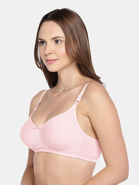 Inner Sense Pack of 2 White Organic Cotton Non-Wired Non Padded Maternity Bras