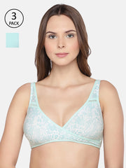 Inner Sense Pack Of 3 Printed Organic Cotton Maternity Bras - 1