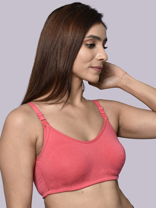 Inner Sense Women Pack of 2 Organic Cotton Antimicrobial Feeding Bra
