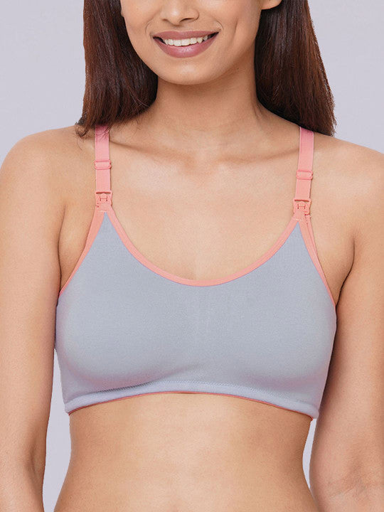 Inner Sense Organic Cotton Antimicrobial Women Feeding Bra ( Pack of 2)