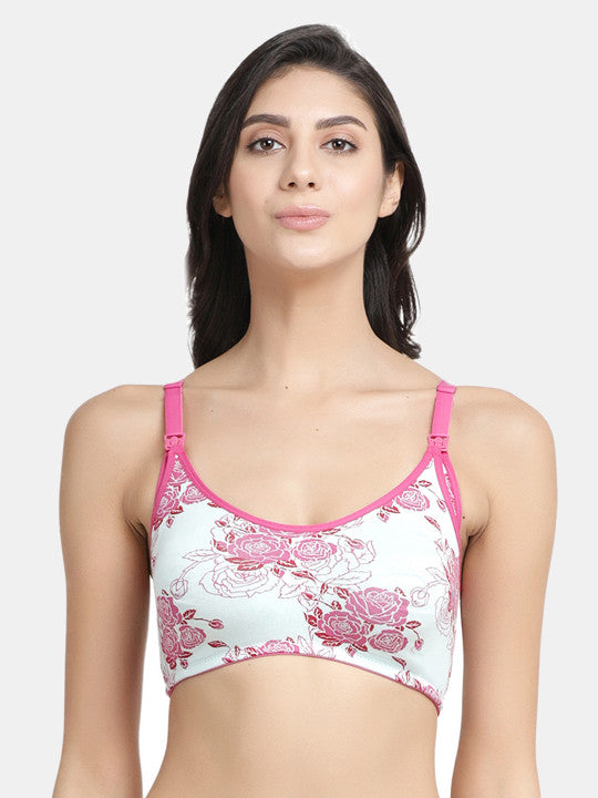 Inner Sense Pack Of 2 Multicoloured Printed Non-Wired Non Padded Maternity Sustainable Bras