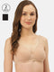 Inner Sense Pack of 2 Solid Non-Wired Non Padded T-shirt Bra
