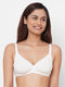 Inner Sense White Solid Organic Antimicrobial Non-Wired Non Padded Nursing Bra IMB006F