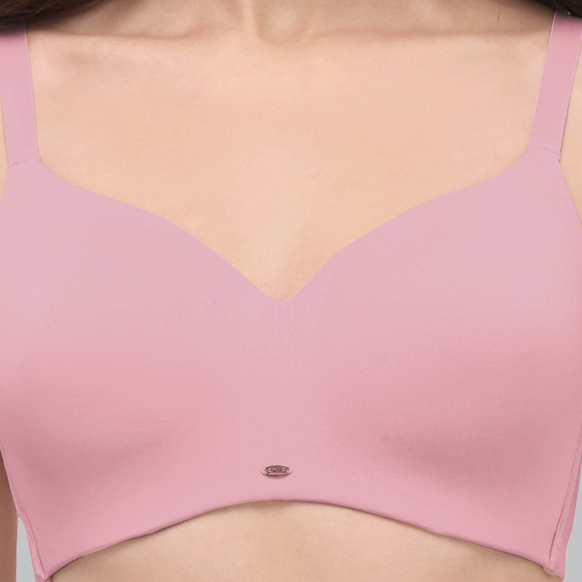 Experience Ultimate Comfort: Full Coverage, Padded, Non-Wired Ultrasoft Seamless Bra for All-Day Support