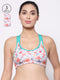 Inner Sense Pack of 3 Floral Workout Bra Lightly Padded