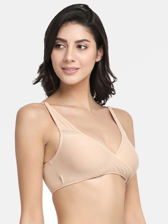 Inner Sense Organic Cotton Antimicrobial Sleeping/Feeding Bra