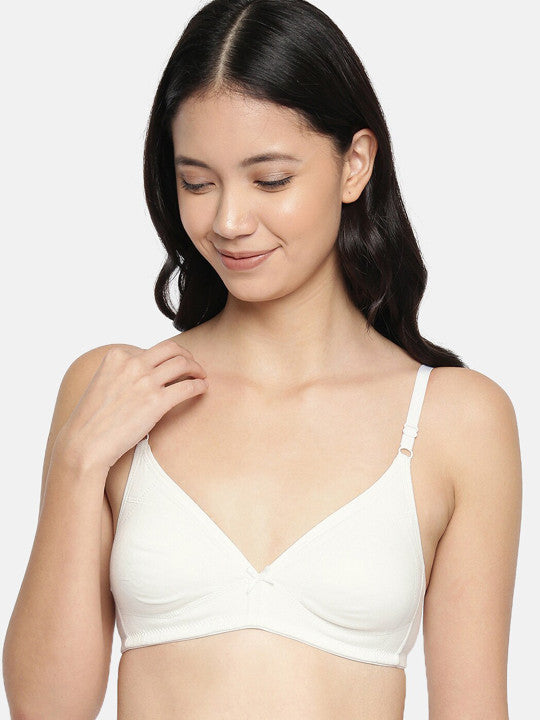 Inner Sense Pack Of 2 Fuchsia & White Beginners Bra