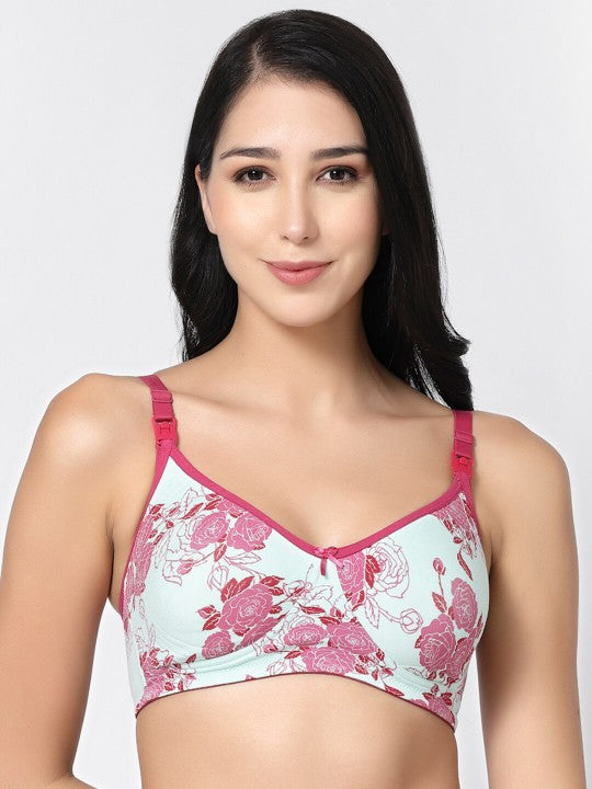 Inner Sense Floral Printed Anti Odour Full Coverage Maternity Bra