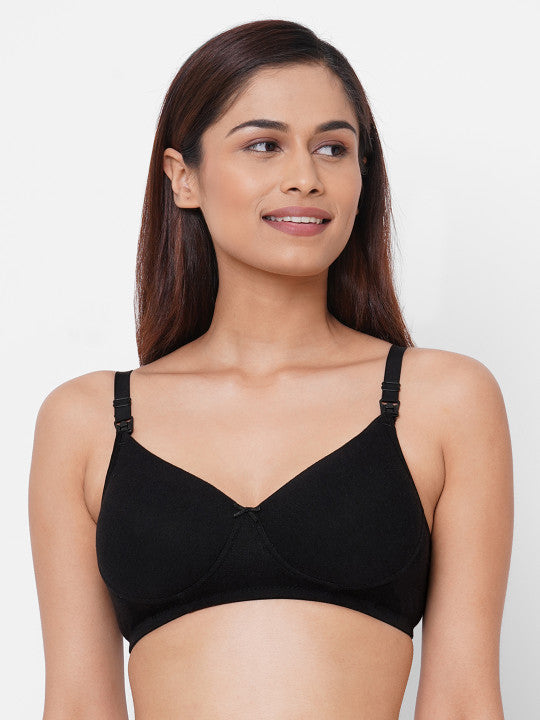 Inner Sense Organic Cotton Antimicrobial Padded Non-Wired Feeding Bra
