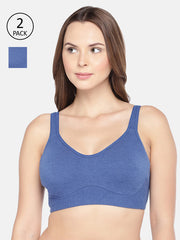 Inner Sense Pack Of 2 Antimicrobial Soft Cup Full Coverage Bra