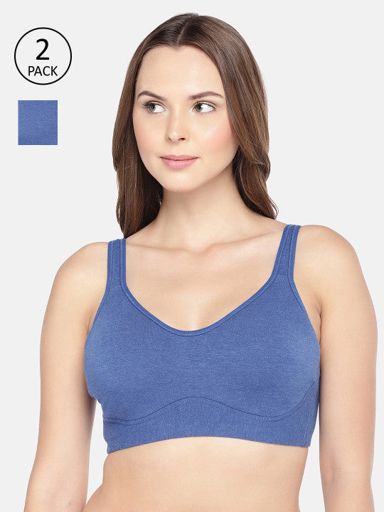 Inner Sense Pack Of 2 Antimicrobial Soft Cup Full Coverage Bra
