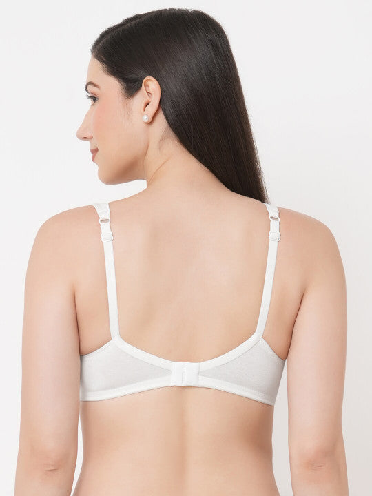 Inner Sense White Pack of 3 Organic Cotton Bra