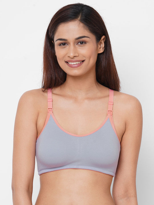 Inner Sense Pack Of 3 Multicoloured Non-Wired Non-Padded Maternity Bra