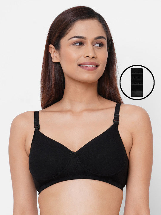 Inner Sense Black Maternity Bra