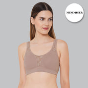 Ultimate Comfort & Support: Non-Padded, Non-Wired Full Coverage Minimizer T-Shirt Bra for Everyday Elegance