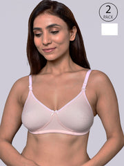 Pack of 2 Organic Cotton Antimicrobial Women Feeding Bra