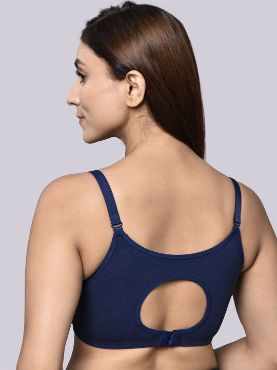 Inner Sense Pack of 2 Organic Cotton Antimicrobial Women Feeding Bra