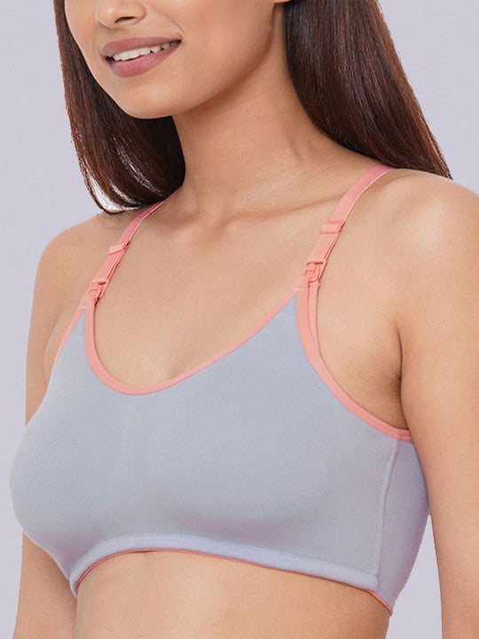 Inner Sense Pack of 2 Organic Cotton Antimicrobial Full Coverage Bra