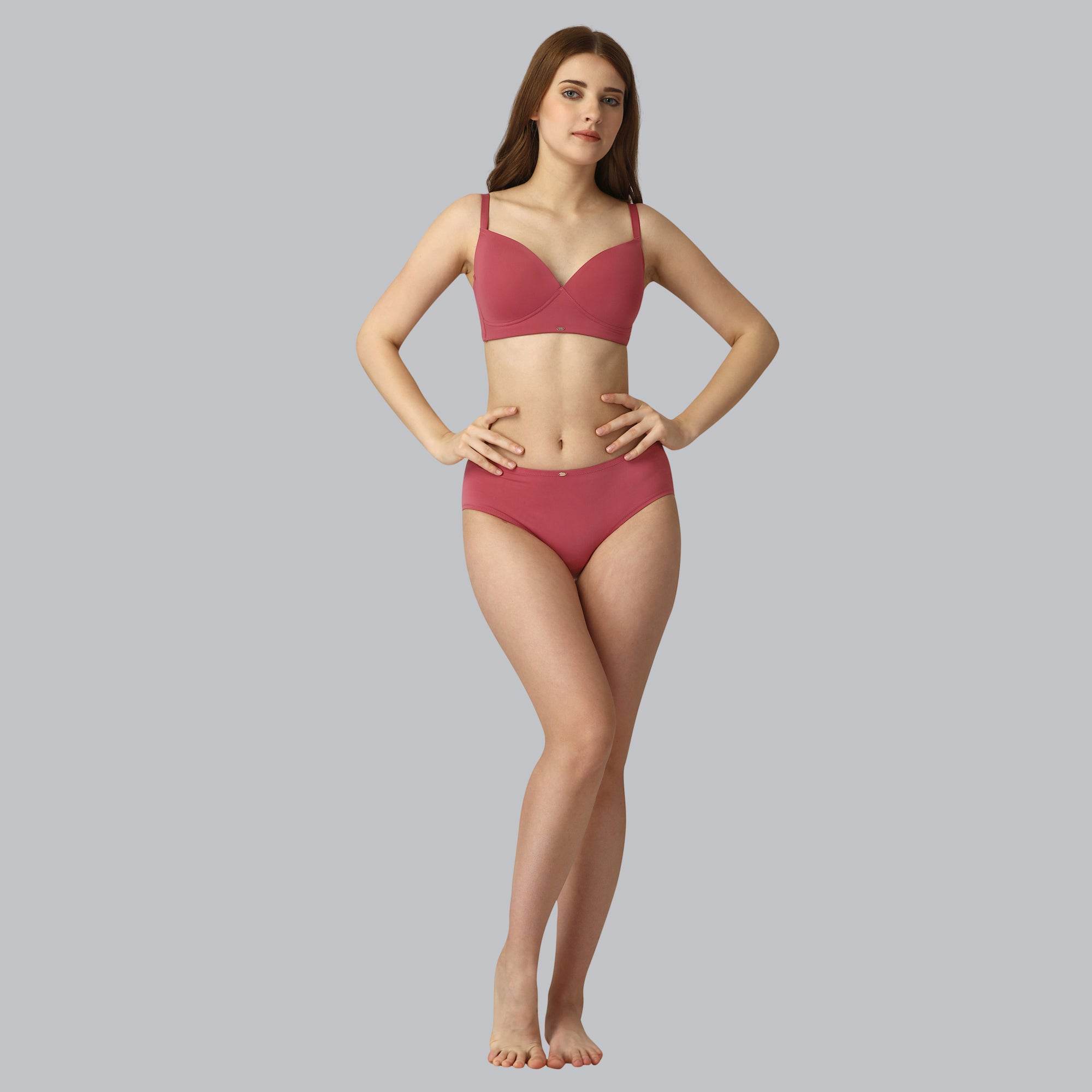 Ultra-Comfort Full Coverage Padded Non-Wired T-Shirt Bra - Seamless Design for Everyday Support