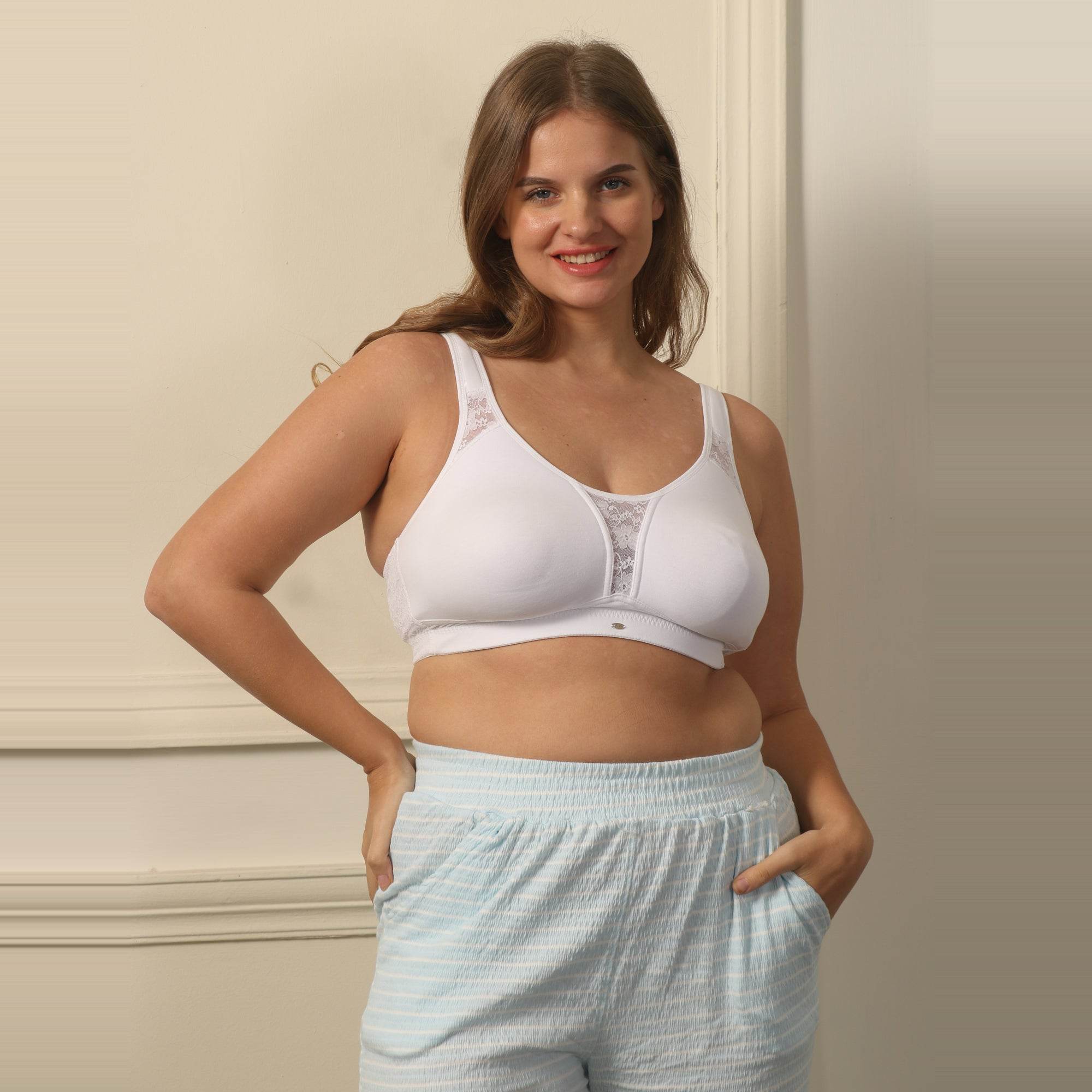 Ultimate Comfort & Support: Non-Padded, Non-Wired Full Coverage Minimizer T-Shirt Bra for Everyday Elegance