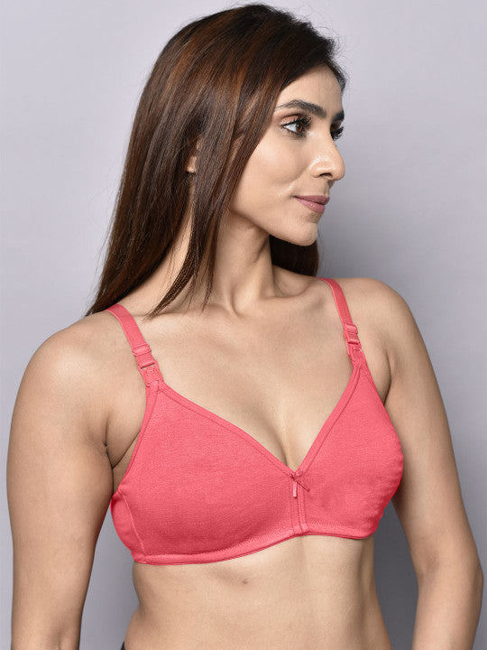 Inner Sense Women Pack of 2 Organic Cotton Antimicrobial Feeding Bra