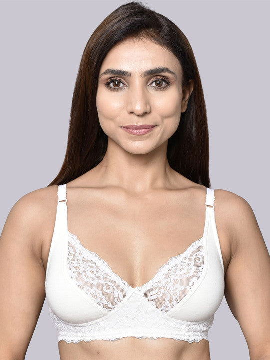 Inner Sense Full Coverage Antimicrobial Laced T-shirt Bra