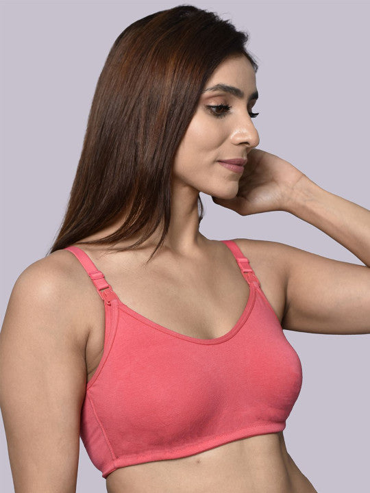 Inner Sense Pack of 2 Organic Cotton Antimicrobial Full Coverage Bra