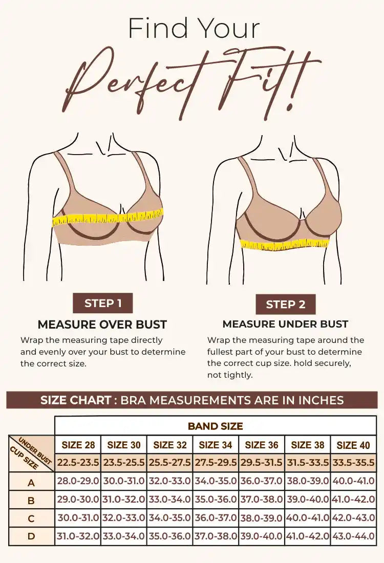 Tweens Invisi-Fit Lightly Padded Cotton Bonded Seamless Minimiser ((TW-SB-9203)