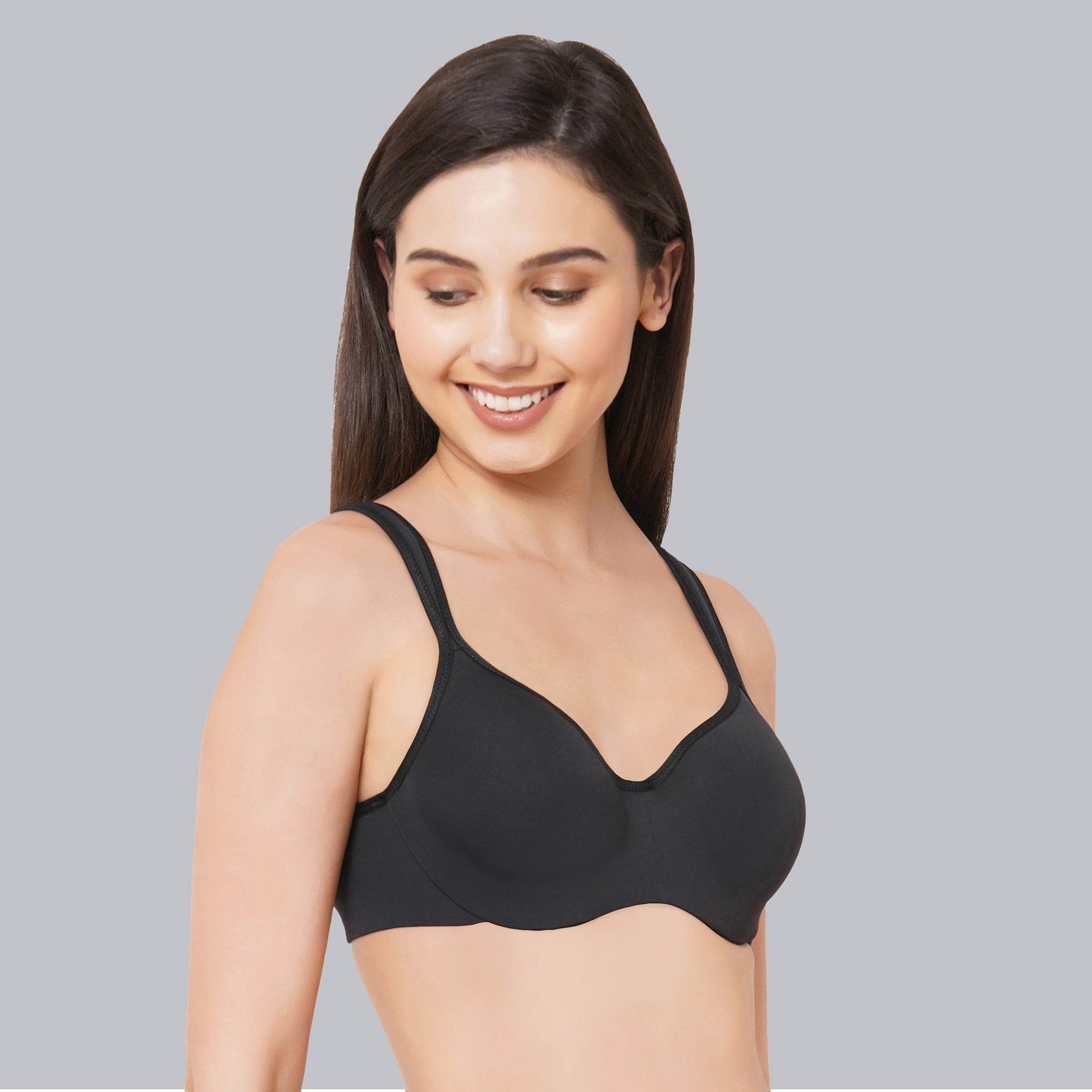 Experience Ultimate Comfort and Support: Padded Wired Sweetheart Neckline Full Coverage Bra