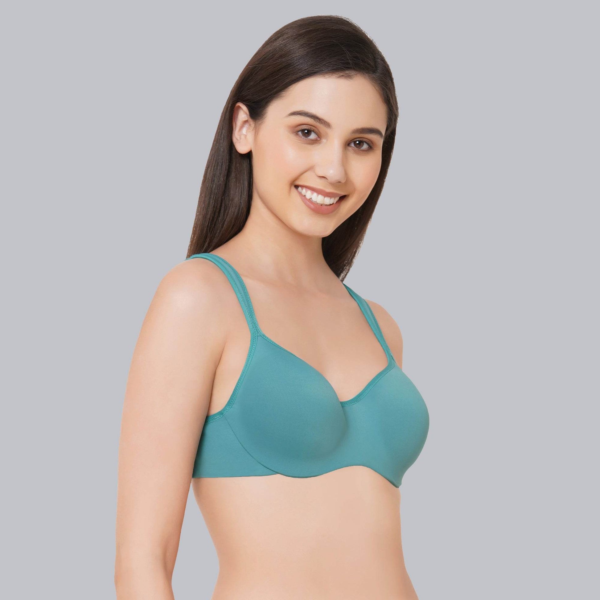 Ultimate Comfort: Padded Wired Full Coverage Sweetheart Neckline Bra for Everyday Elegance