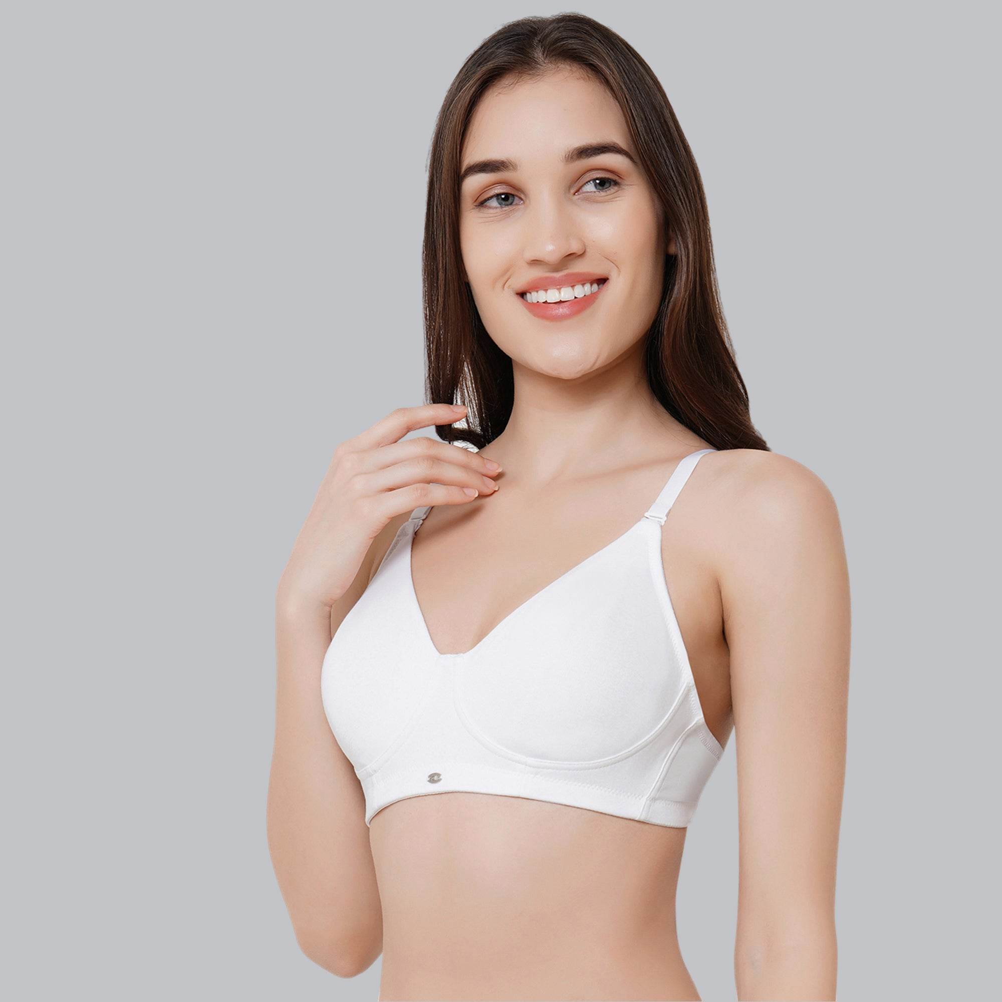 Experience Ultimate Comfort: Non-Padded, Non-Wired Full Coverage T-Shirt Bra for All-Day Wear