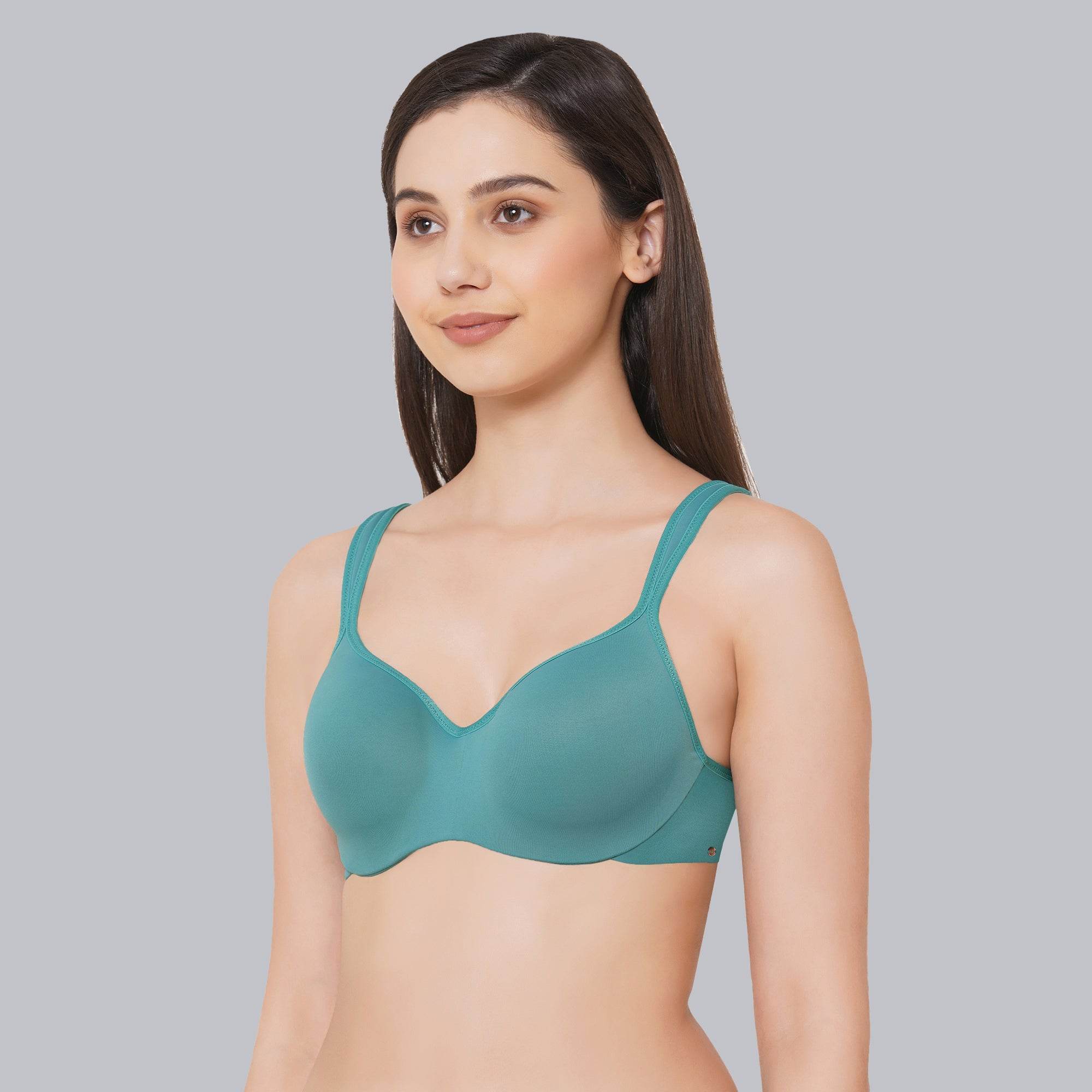 Ultimate Comfort: Padded Wired Full Coverage Sweetheart Neckline Bra for Everyday Elegance