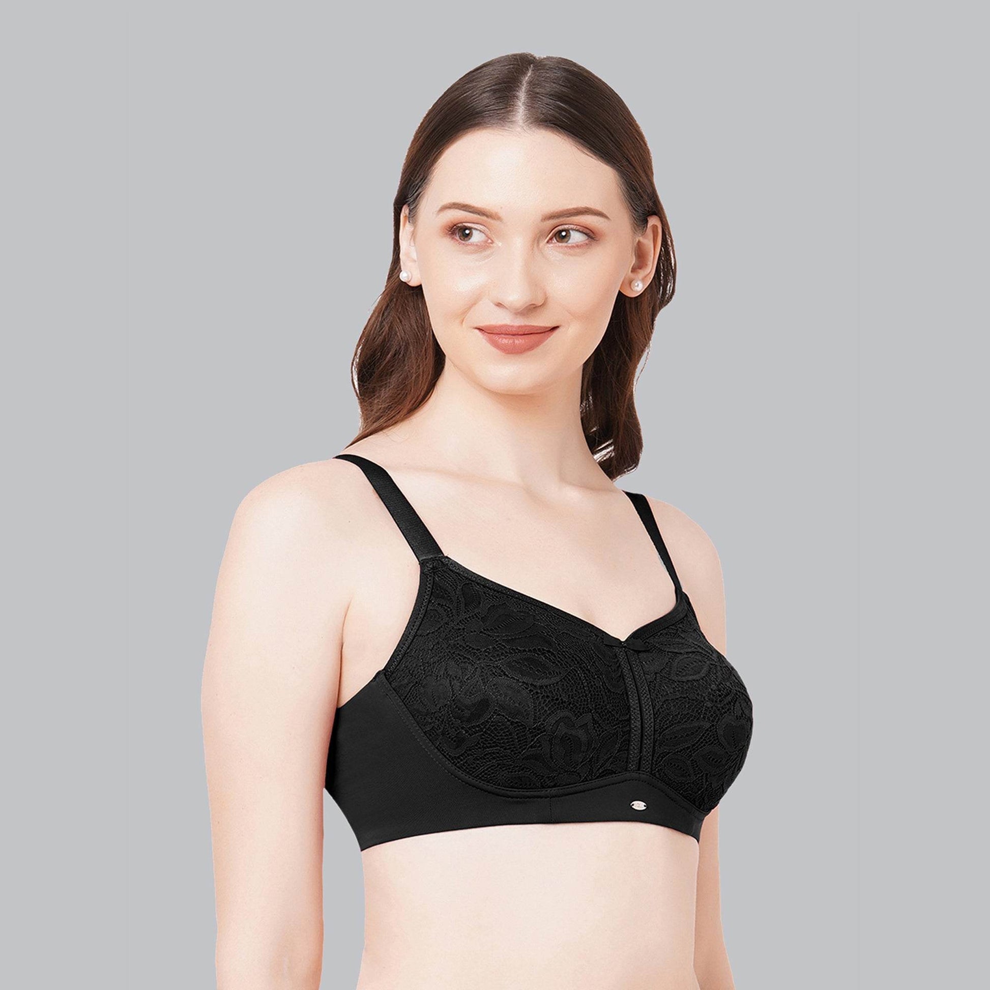Elegant Full Coverage Minimizer Lace Bra - Non-Padded, Non-Wired Comfort