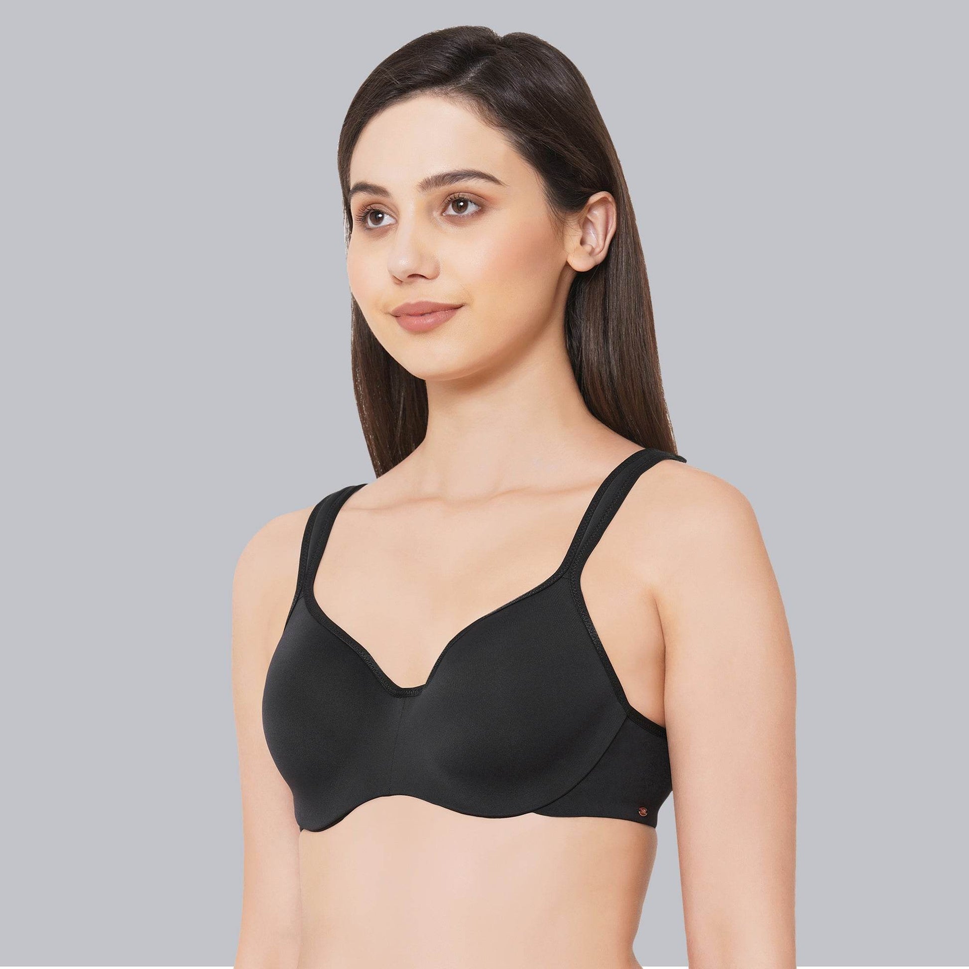 Experience Ultimate Comfort and Support: Padded Wired Sweetheart Neckline Full Coverage Bra