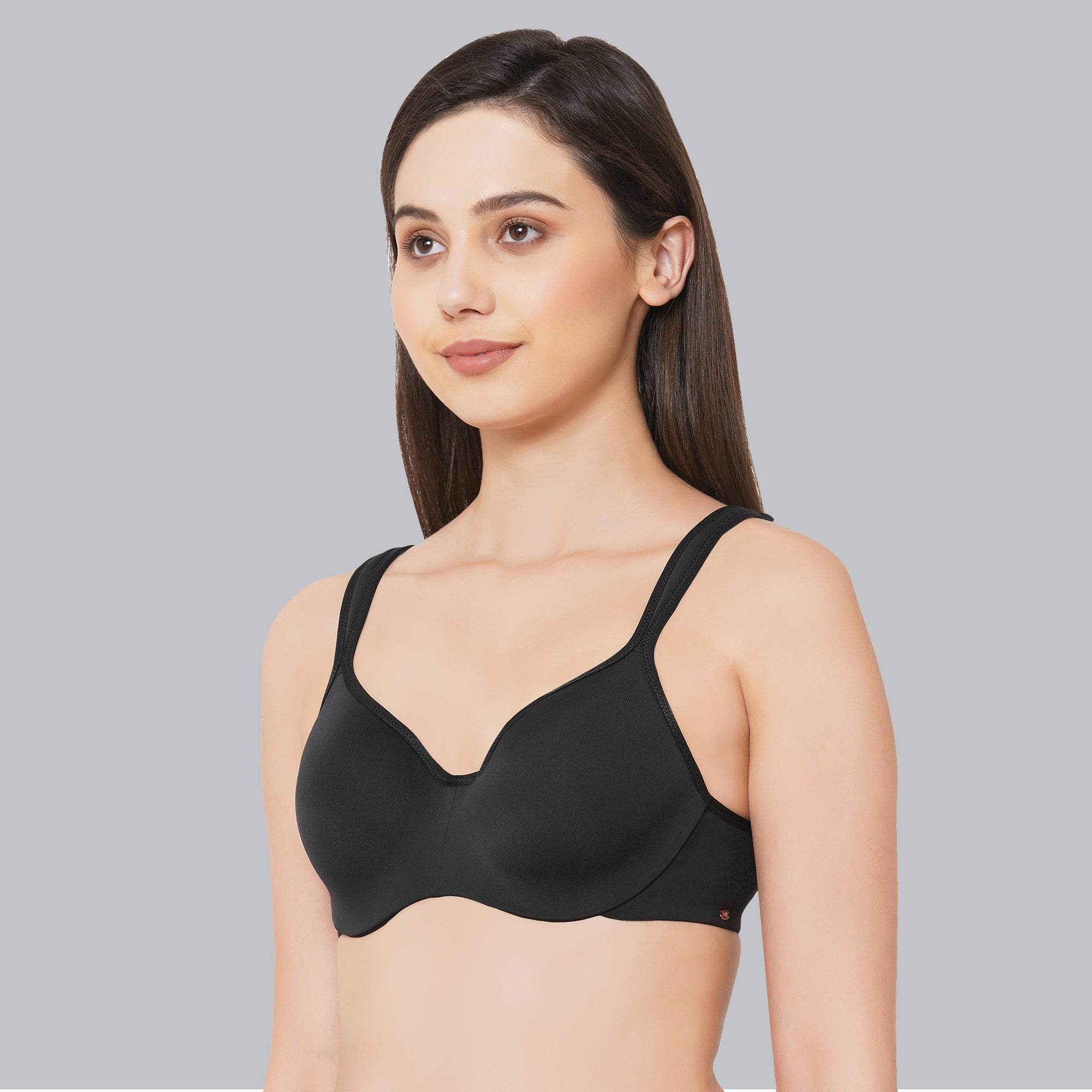 Experience Ultimate Comfort and Support: Padded Wired Sweetheart Neckline Full Coverage Bra