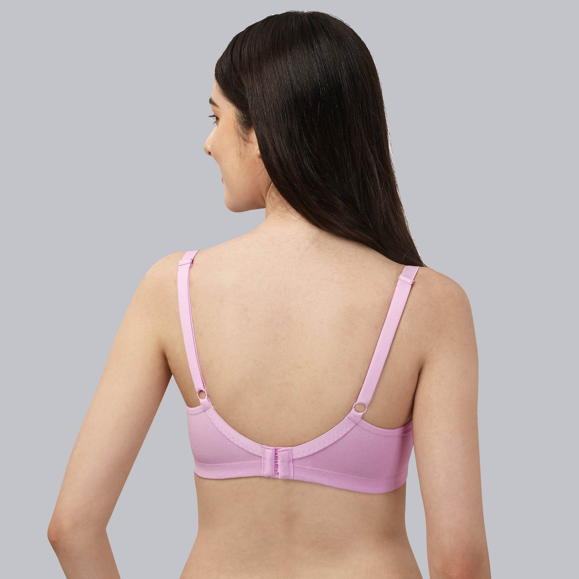 ComfortFit Cotton Spandex T-Shirt Bra - Non-Padded, Non-Wired Full Coverage