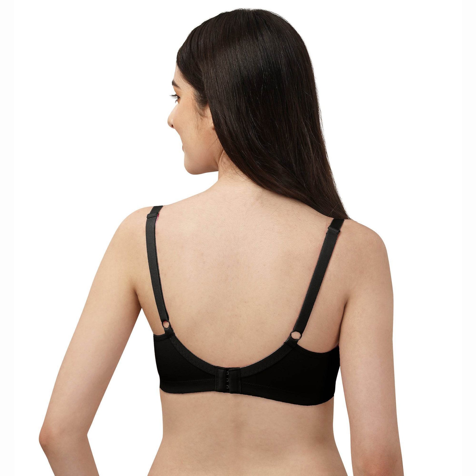 ComfortFit Full Coverage Non-Padded, Non-Wired Cotton Spandex T-Shirt Bra for Everyday Support